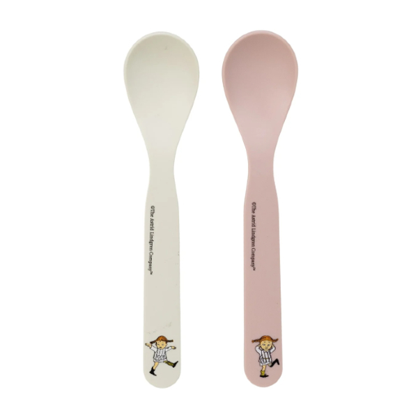 Rätt Start Astrid Lindgren Spoons 2-pack Pippi Longstocking Circus White Pink