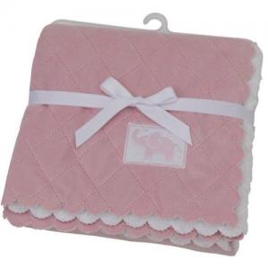 Rätt Start Quilted Blanket Elephant Dirty Pink - 75x100 cm