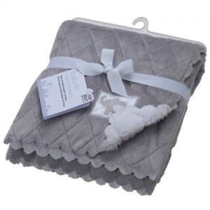 Rätt Start Quilted Blanket Elephant Grey - 75x100 cm