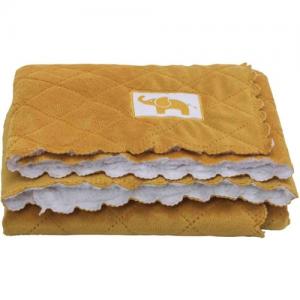 Rätt Start Quilted Blanket Elephant Yellow - 75x100 cm