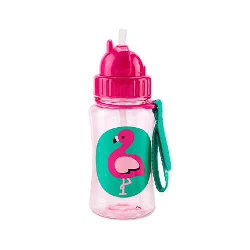 Skip Hop Flaska med Sugrör Zoo Flamingo