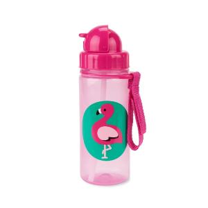 Skip Hop Zoo Flaska med Sugrör Flamingo 390 ml