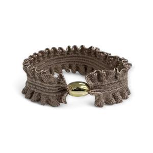 Stella Details Malina Hair Tie - Mole Grey with Gold Pearl