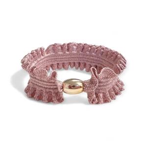 Stella Details Malina Hair Tie - Pink with Gold Pearl