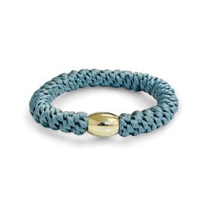 Stella Details Mika Hair Tie - Teal with Gold Pearl