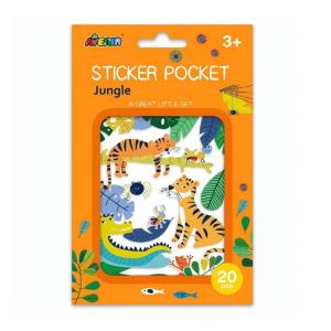 Avenir Sticker Pocket Jungle 20 st 3+