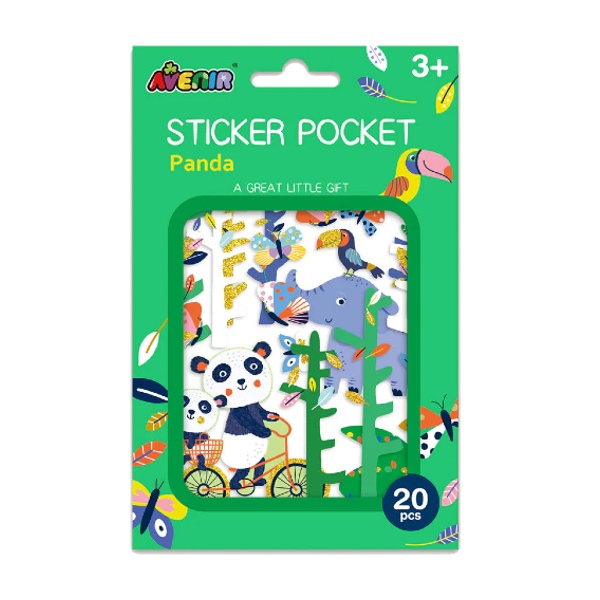 Avenir Stickers Pocket Panda 20 st  3+