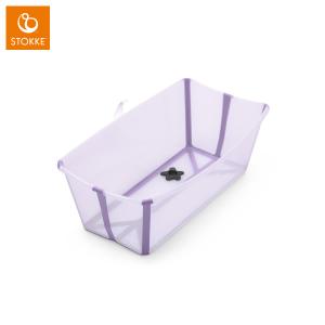 STOKKE Flexi Bath Badbalja Transparent Lavender (med värmekänslig badkarspropp)