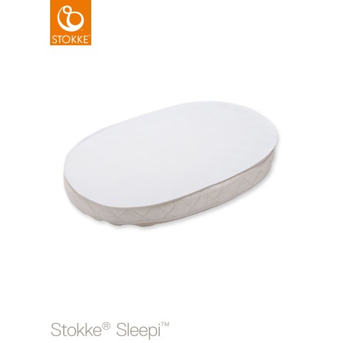 Stokke Sleepi Mini Protection Sheet Oval White (Mini Skyddslakan Oval) 72 x 54 cm 