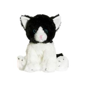 Teddykompaniet Cat 18 cm Grey Black White