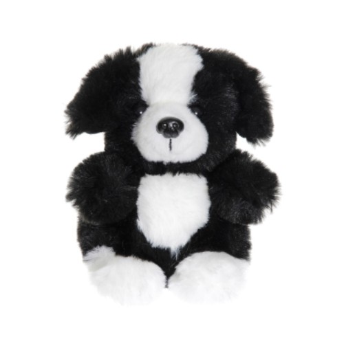 Teddykompaniet Teddy Sitting Dog Black 12 cm