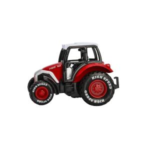 Tractor with Pullback Red 8 cm