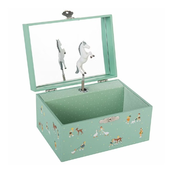 Trousselier Music Box Jewelry Storage Geese