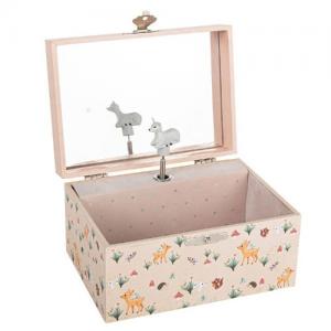 Trousselier Music Box Jewelry Storage Children in the Forest