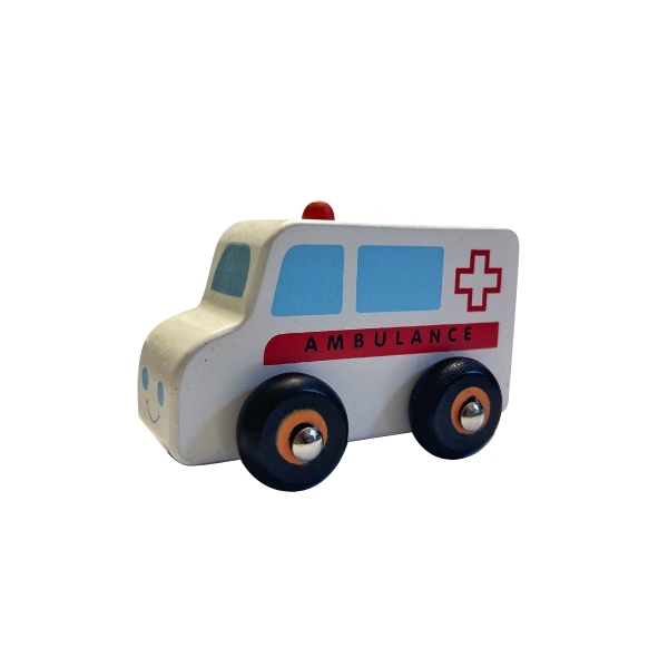 VIGA Wooden Car Ambulance