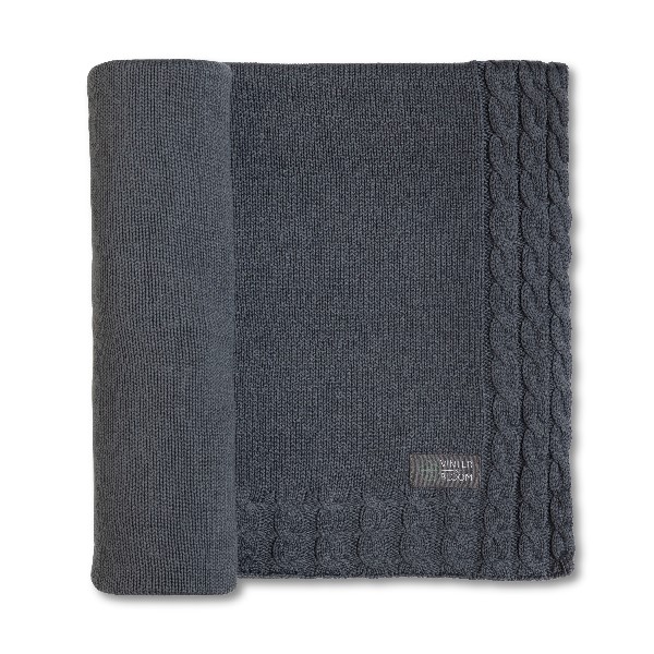Vinter & Bloom Blanket Joy Organic Cotton Steel Grey