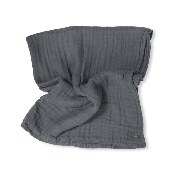 Vinter & Bloom Blanket Layered Muslin Organic Steel Grey