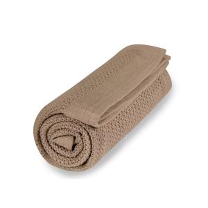Vinter & Bloom Blanket Soft Grid Almond Beige 100 % ECO Cotton