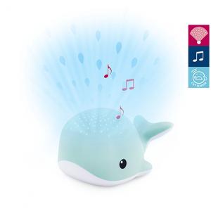 Zazu Wally the Wale Star Projector Nightlamp with Melodies Blue