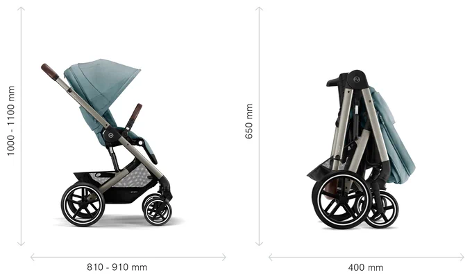 Cybex Balios S Lux SILVER LAVA GREY Stroller