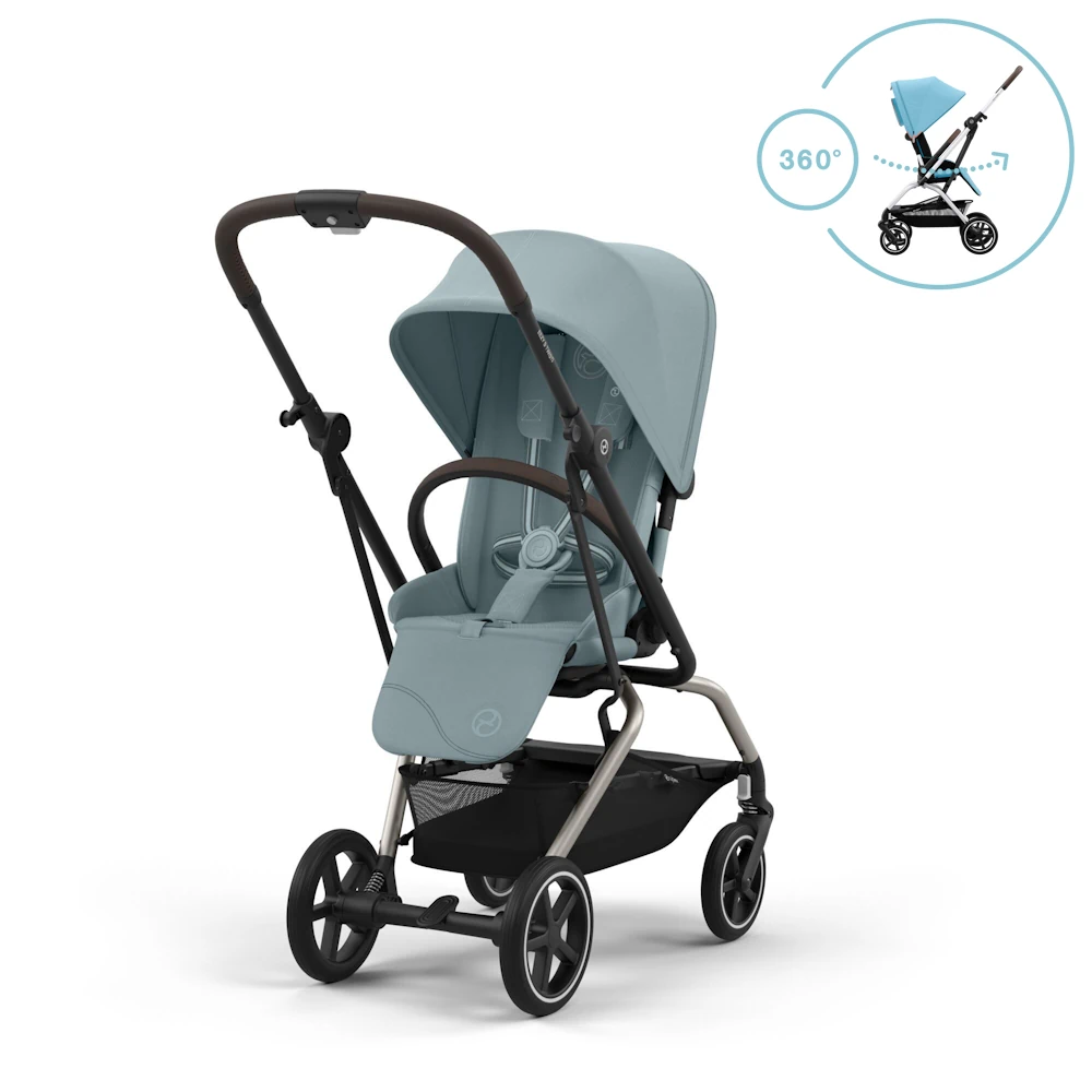 Cybex Eezy S Twist 2 TAUPE STORMY BLUE