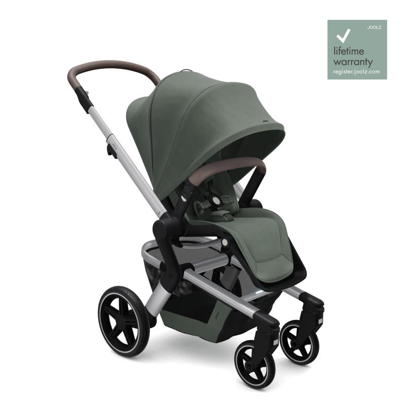 green pushchair