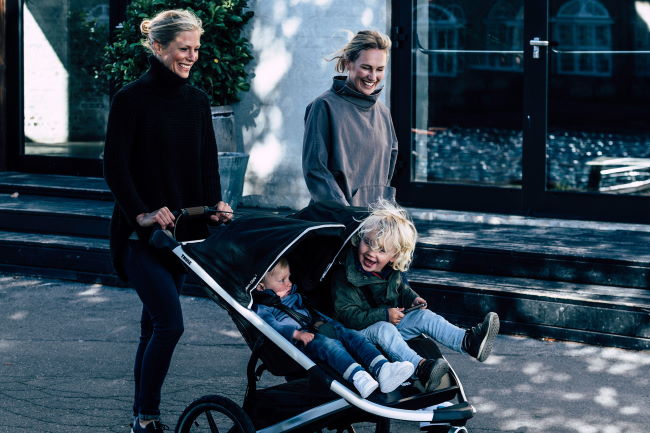 thule running pram