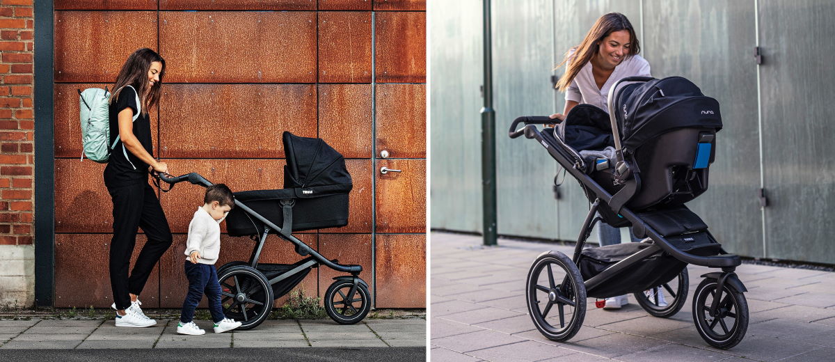 thule running pram