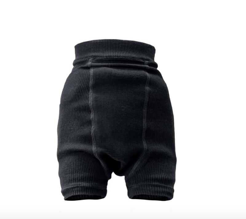 ManyMonths Wool Shorties Foggy Black/Elephant Grey