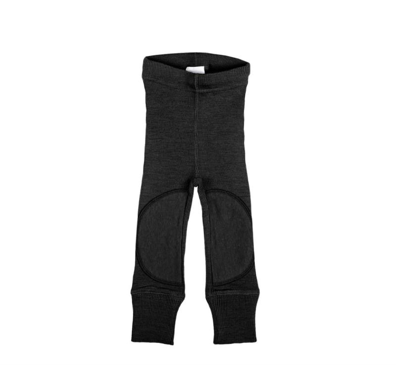 ManyMonths Unisex Leggings med knälappar Foggy Black