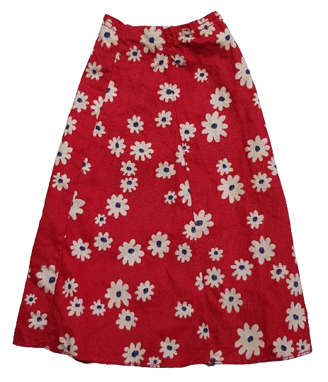 Free Moving Red Skirt #7270