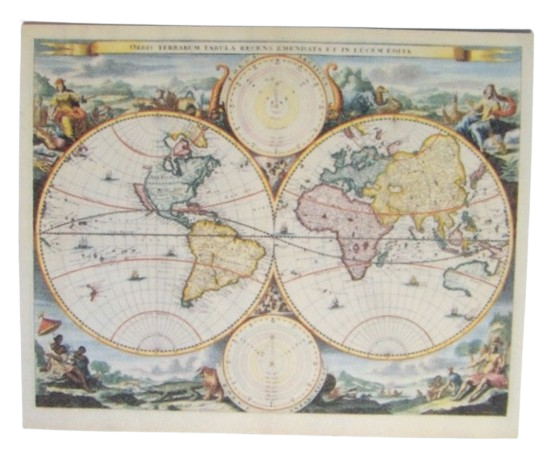 Världskarta - antik
