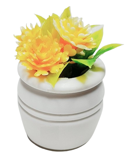 Blomma i kruka - gul