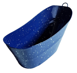 Badkar - blå metall