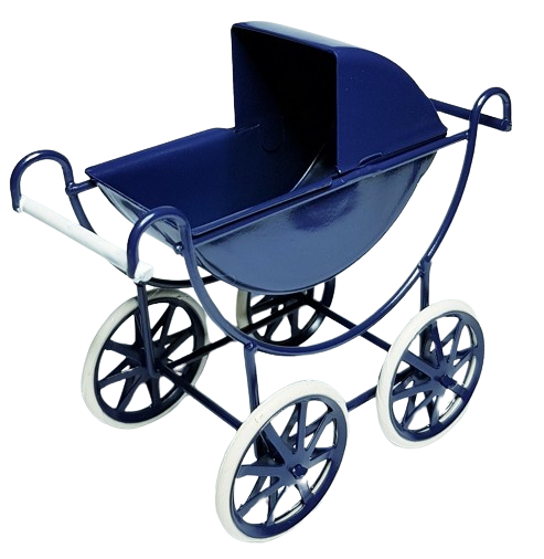 Barnvagn - marinblå