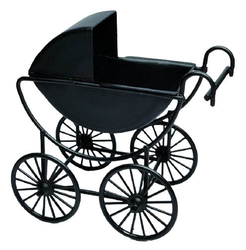 Barnvagn - svart