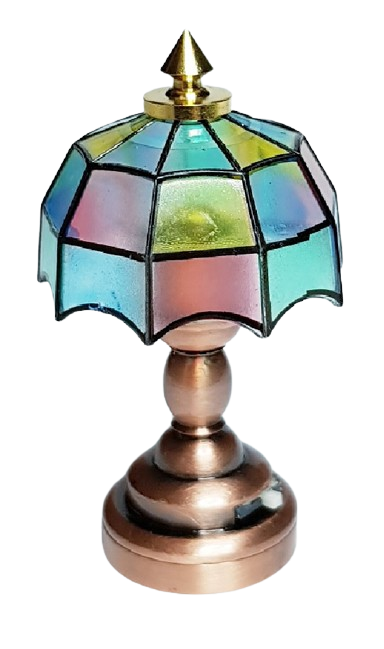 Bordslampa - Tiffany - batteri (LED)