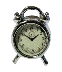 Klocka - bordsur - silver