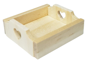 Bricka - hjärtan - obehandlad