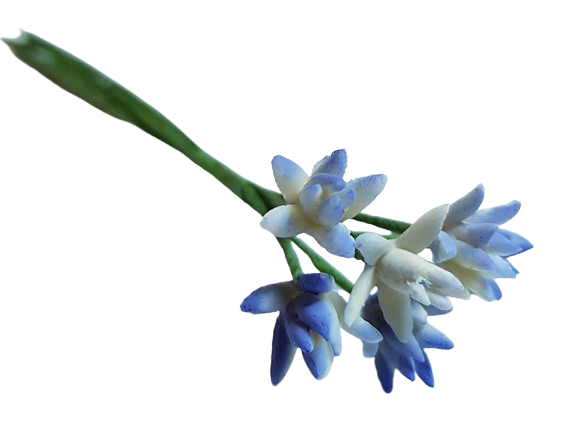 Blombukett - ljusblå