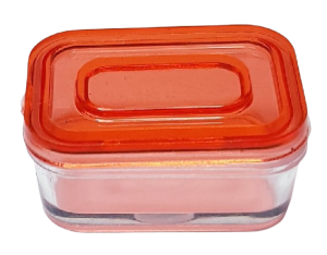 Förvaringslåda - rött lock