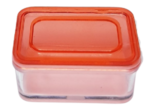 Förvaringslåda - rött lock