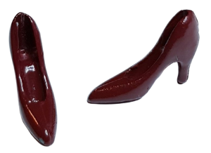 Damskor - vinröda