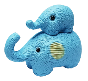 Leksak - elefant - blå