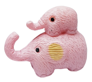 Leksak - elefant - rosa