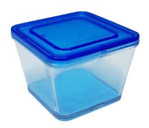 Förvaringslåda - blått lock