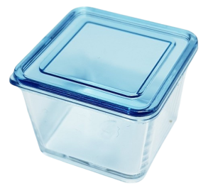 Förvaringslåda - blått lock