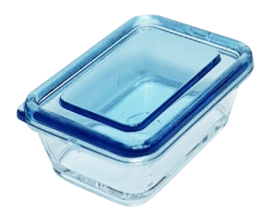 Förvaringslåda - blått lock