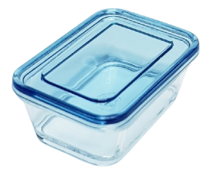 Förvaringslåda - blått lock