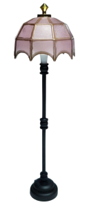 Golvlampa - Tiffany Cranberry